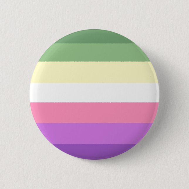 Badge Rond 5 Cm Genderfae fierté (Devant)