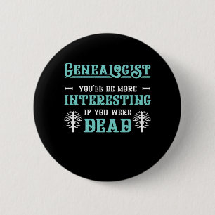 Badge Rond 5 Cm Généalogique Arbre Généalogie Famille Historien Ca