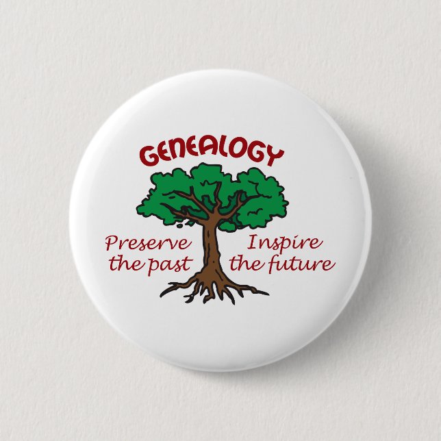 BADGE ROND 5 CM GÉNÉALOLOGIE (Devant)