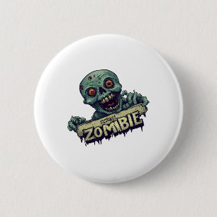 Badge Rond 5 Cm Génération Halloween avec défilement Costume Zombi