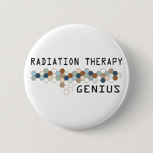 Badge Rond 5 Cm Génie de thérapie radiologique