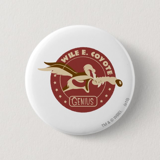 Badge Rond 5 Cm Génie du Coyote (Devant)