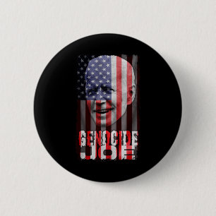 Badge Rond 5 Cm Génocide Joe Biden Anti Biden American Flag Vampir