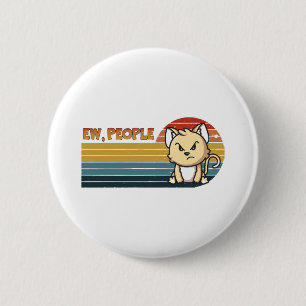 Badge Rond 5 Cm Gens de chats drôles mignons en colère