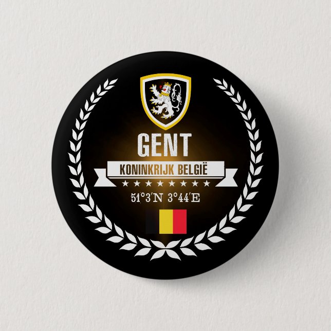 Badge Rond 5 Cm Gent (Devant)