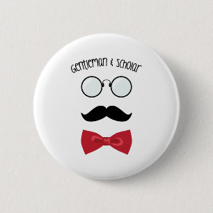 Badge Rond 5 Cm Gentleman & Scholar
