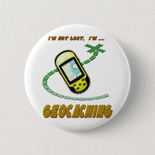 Badge Rond 5 Cm Geocaching
