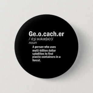 Badge Rond 5 Cm Geocaching Définition Geocacher