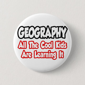 Badge Rond 5 Cm Géographie...Tous Les Enfants Cool