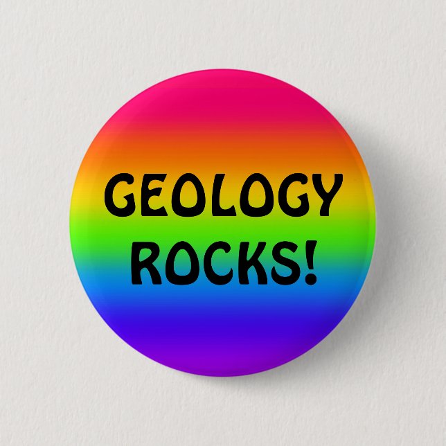 BADGE ROND 5 CM GÉOLOGIE ROCKS! (Devant)
