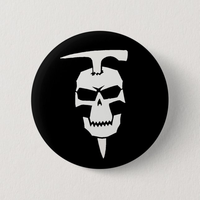 Badge Rond 5 Cm Géologue de pirate (Devant)
