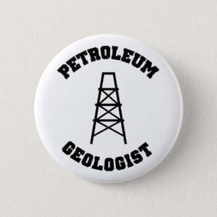 Badge Rond 5 Cm Géologue pétrolier