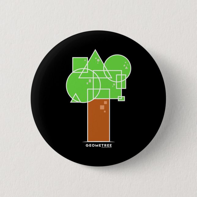 Badge Rond 5 Cm Geometree I (Devant)
