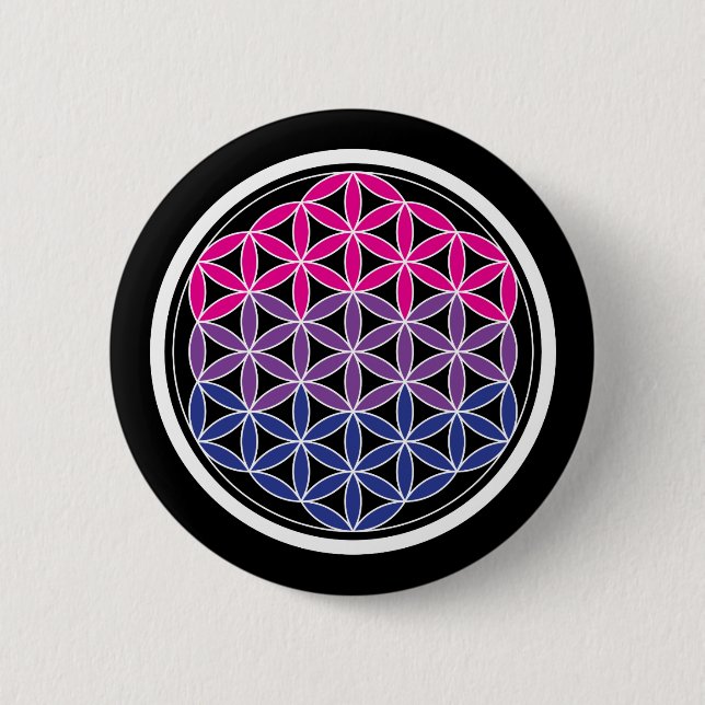 Badge Rond 5 Cm géométrie biSacred (Devant)