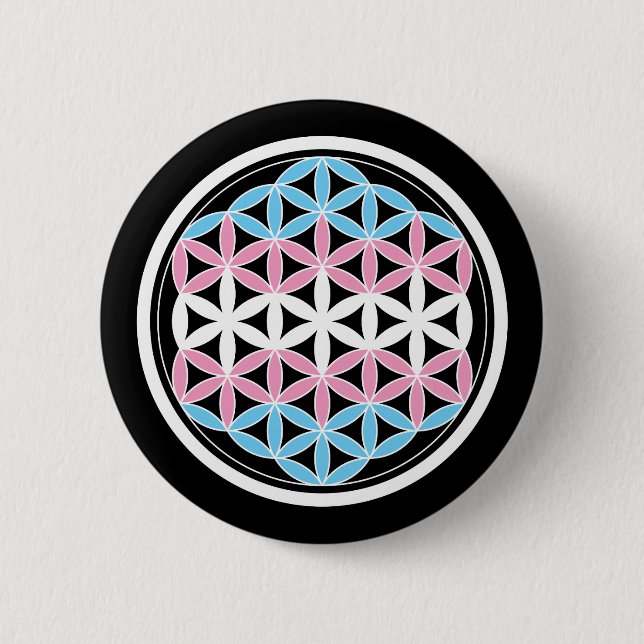 Badge Rond 5 Cm géométrie sacrée (Devant)