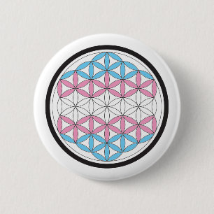 Badge Rond 5 Cm géométrie sacrée trans
