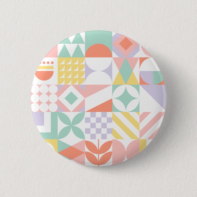 Badge Rond 5 Cm géométrique n° 32 (Devant)