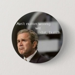 Badge Rond 5 Cm George Bush