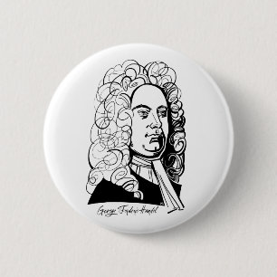Badge Rond 5 Cm George Frideric Handel