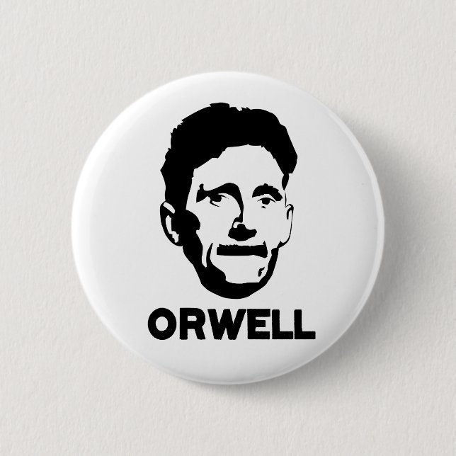 Badge Rond 5 Cm George Orwell (Devant)