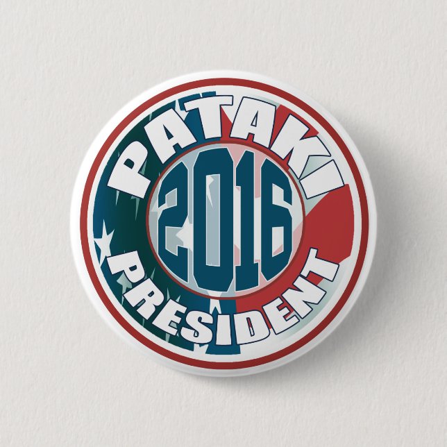 Badge Rond 5 Cm George Pataki pour le président en 2016 (Devant)