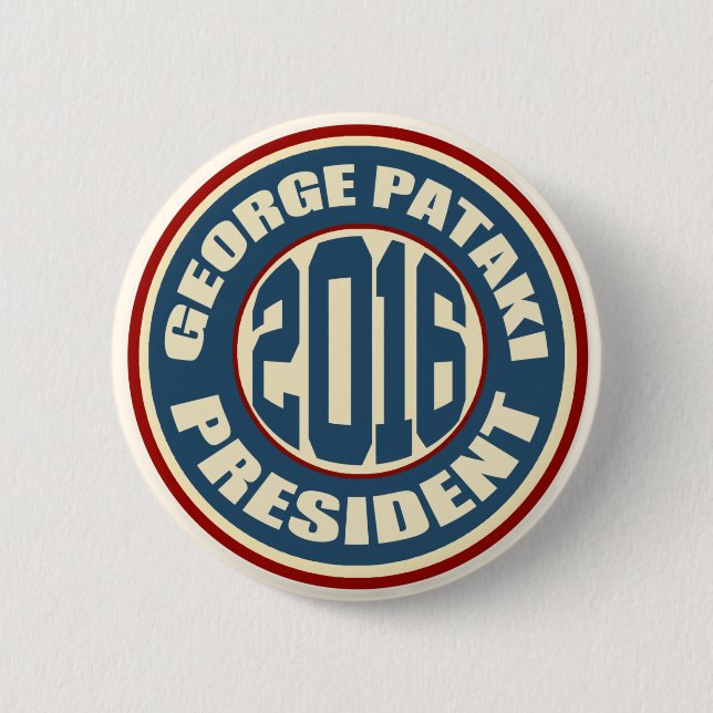 Badge Rond 5 Cm George Pataki pour le président en 2016 (Devant)