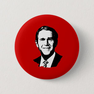 Badge Rond 5 Cm George W Bush