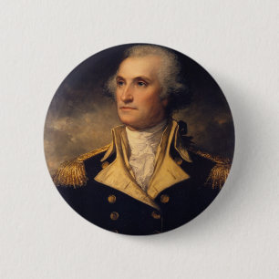 Badge Rond 5 Cm George Washington