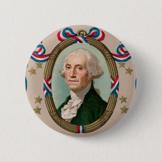 Badge Rond 5 Cm George Washington