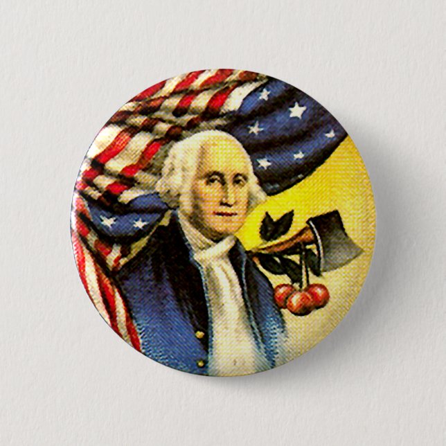 Badge Rond 5 Cm George Washington - bouton (Devant)
