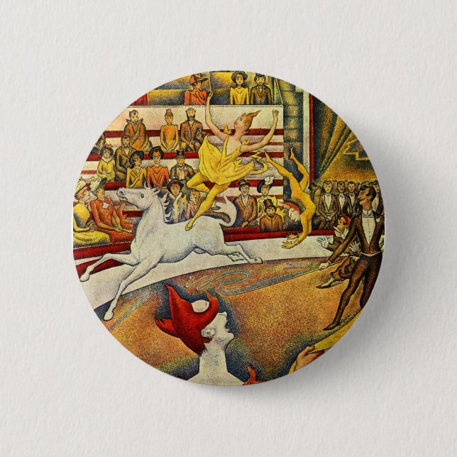 Badge Rond 5 Cm Georges Seurat - Der Zirkus - cirque (Devant)
