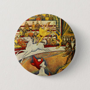 Badge Rond 5 Cm Georges Seurat - Der Zirkus - cirque