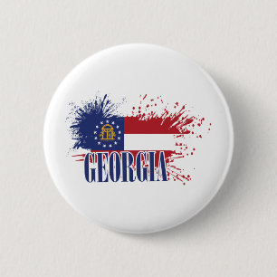 Badge Rond 5 Cm Géorgie