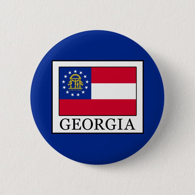 Badge Rond 5 Cm Géorgie (Devant)