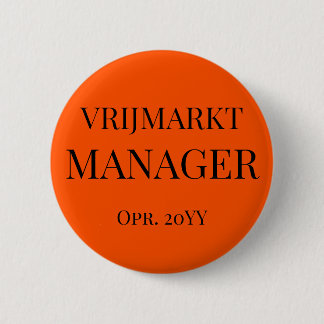 Badge Rond 5 Cm Gepersonaliseerde Koningsdag Functie-Button - 
