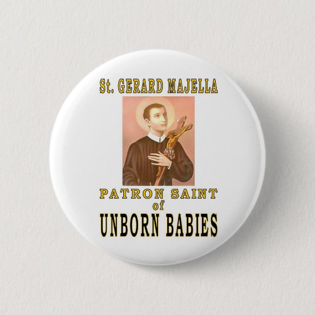 BADGE ROND 5 CM GERARD MAJELLA DE ST (Devant)