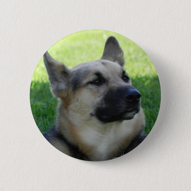 Badge Rond 5 Cm German Shepherd (Devant)