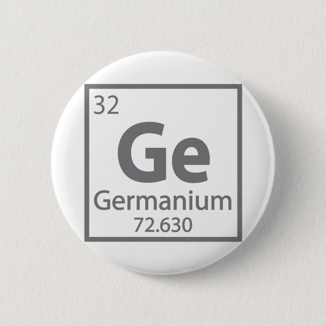 Badge Rond 5 Cm Germanium - German Science Periodic Table (Devant)