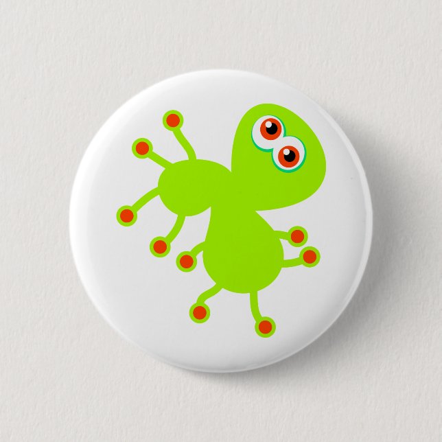 Badge Rond 5 Cm Germe vert (Devant)