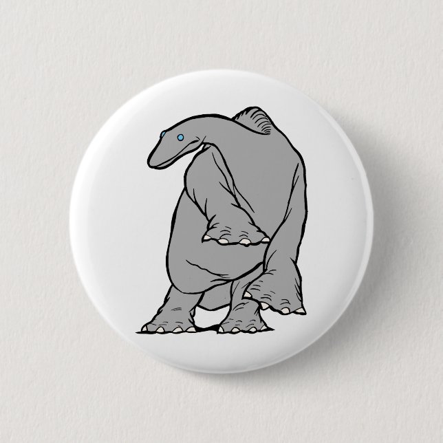 Badge Rond 5 Cm Gertie l'engin Dinosaur ! (Devant)