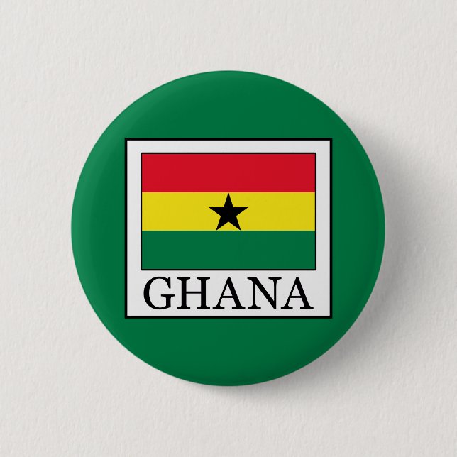 Badge Rond 5 Cm Ghana (Devant)