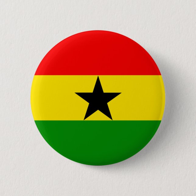 Badge Rond 5 Cm Ghana (Devant)