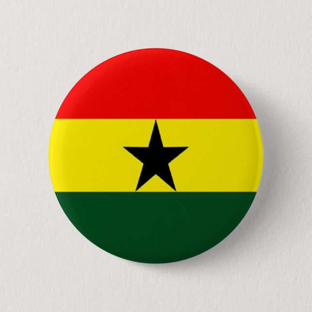 Badge Rond 5 Cm ghana (Devant)