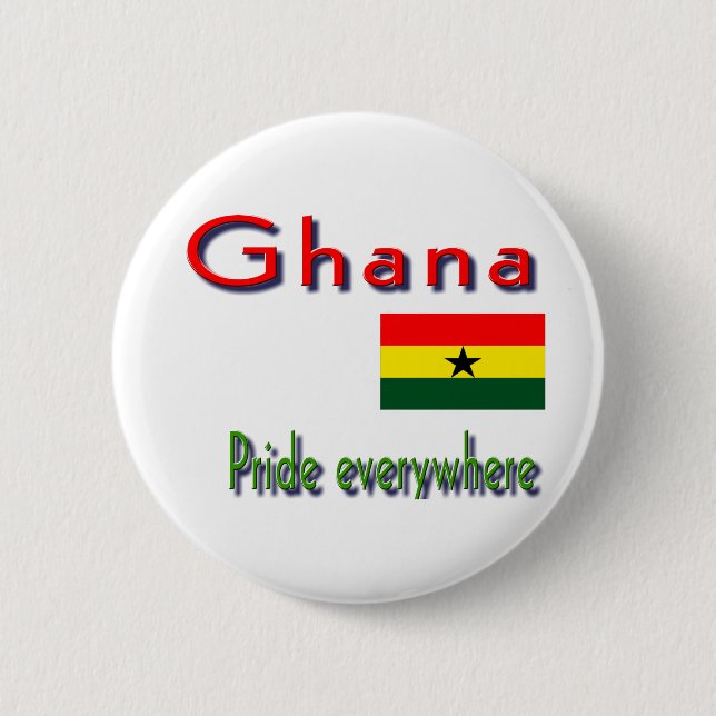 Badge Rond 5 Cm Ghana (Devant)