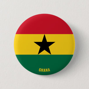 Badge Rond 5 Cm Ghana Drapeau charmant patriotique