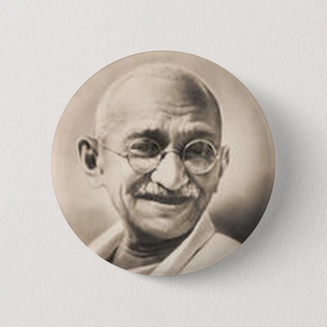 Badge Rond 5 Cm Ghandi (Devant)
