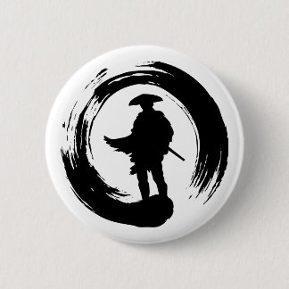 BADGE ROND 5 CM GHOST OF TSUSHIMA NINJA POSE LOGO