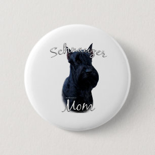 Badge Rond 5 Cm Giant Schnauzer Maman 2