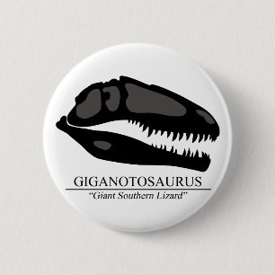 Badge Rond 5 Cm Giganotosaurus