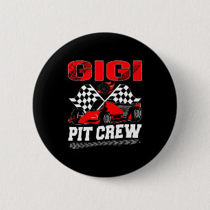 Badge Rond 5 Cm Gigi T Crew Racing Famille Filleul de la voiture d